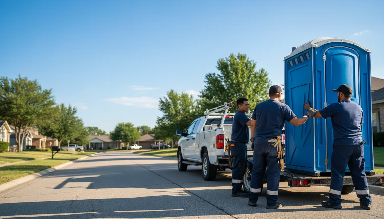 Portable Toilet Rental in Scroggins, TX near me